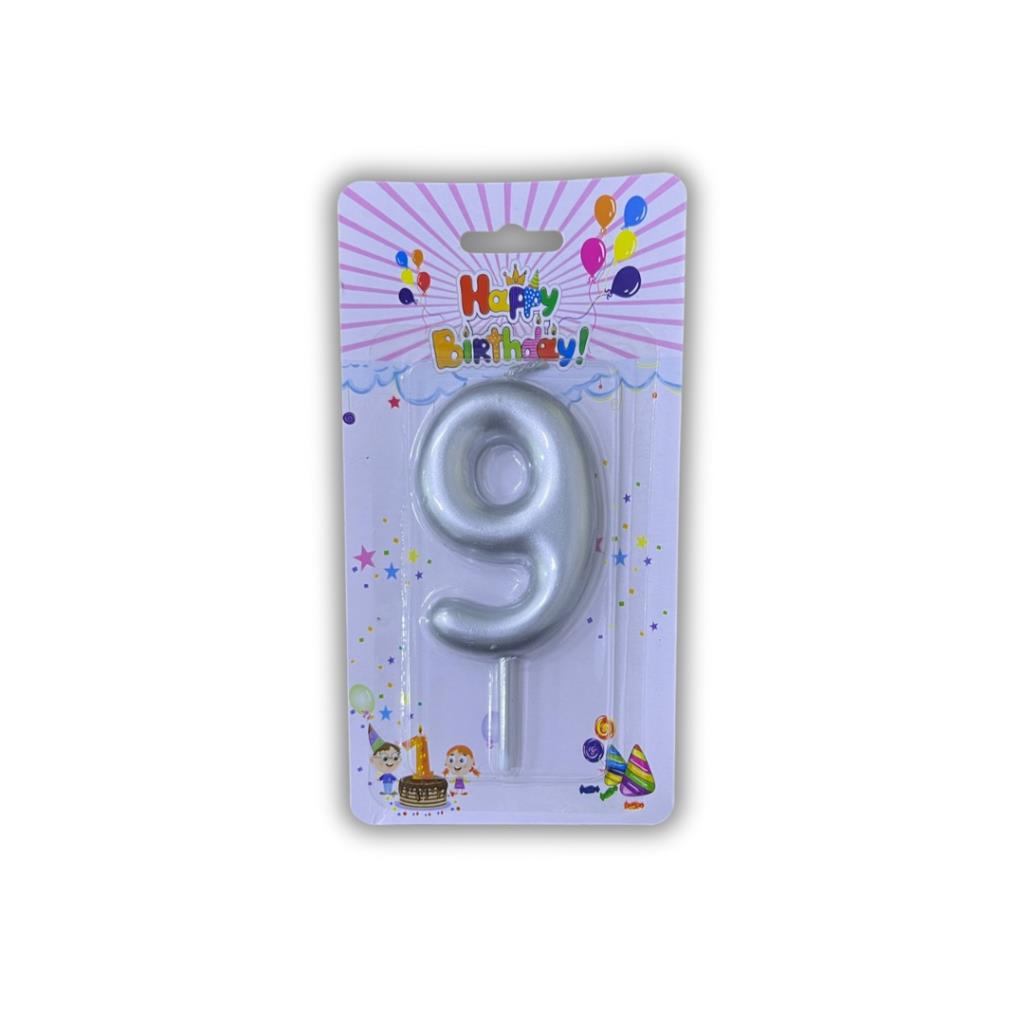 شمعة فضية رقم 9